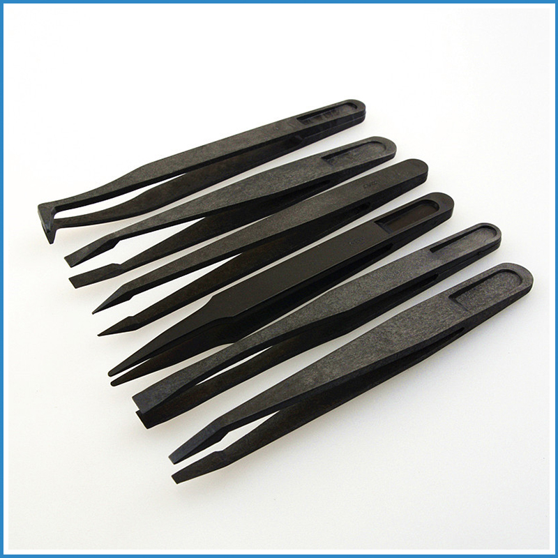Electronics Repair Tool Kit - Antistatische Koolstofvezel Pincet Set ESD Plastic