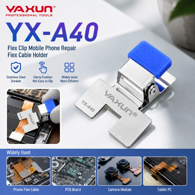 Pcb Holder Clamp - YX-A40 Telefoon PCB-soldeerklem YAXUN roestvrijstalen houder