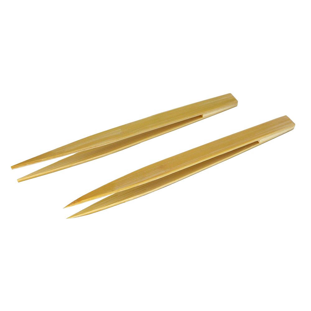 Electronics Repair Hobby - 2 Stuks Anti-Statische Pincet, Wees Bamboe