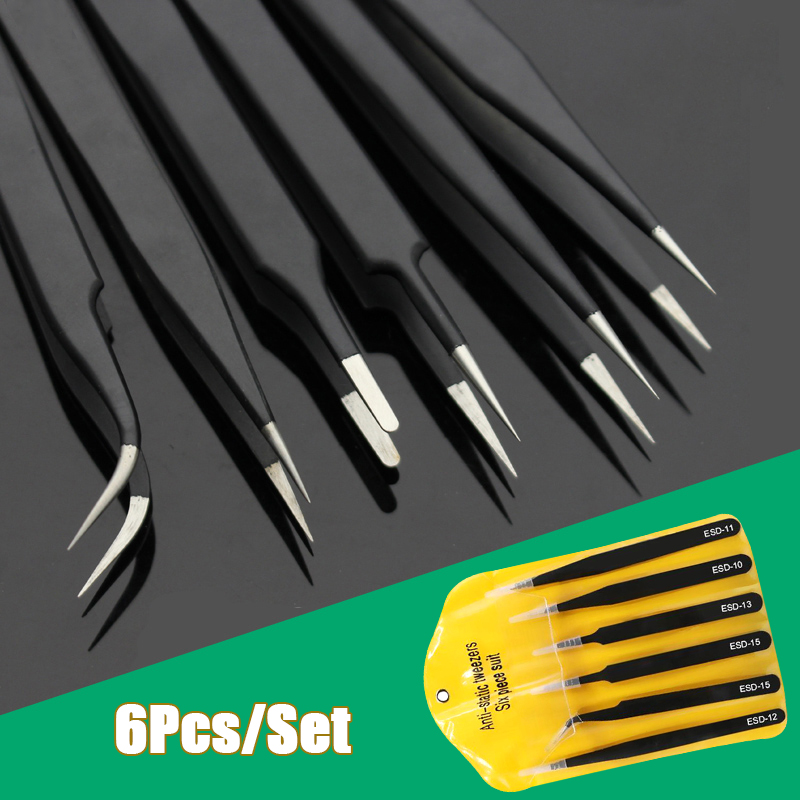 6 Stuks Precisie Lange Pincet  - Electronics Repair Tool Kit recensie en prijs